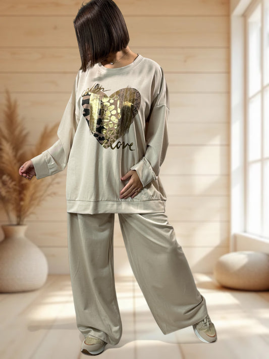 ALVARO - ENSEMBLE BEIGE JUSQU'A LA TAILLE 50