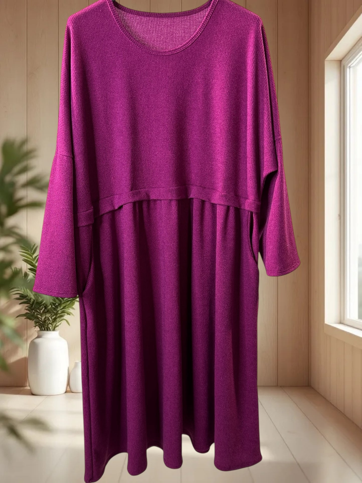 MADELINE - ROBE OVERSIZE CYCLAMEN JUSQU'A LA TAILLE 60