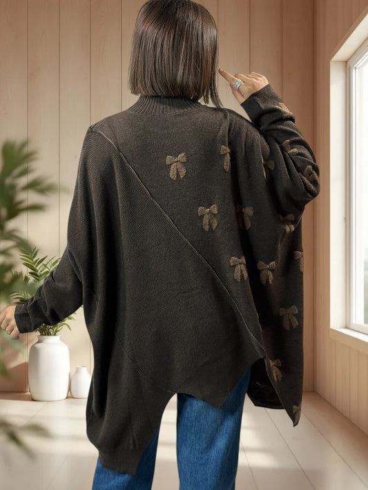 ANTONINO - PULL CHOCO OVERSIZE EN MAILLE JUSQU'A LA TAILLE 58