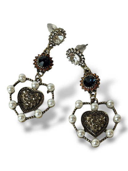 COQUINE - BOUCLES D'OREILLES AVEC STRASS
