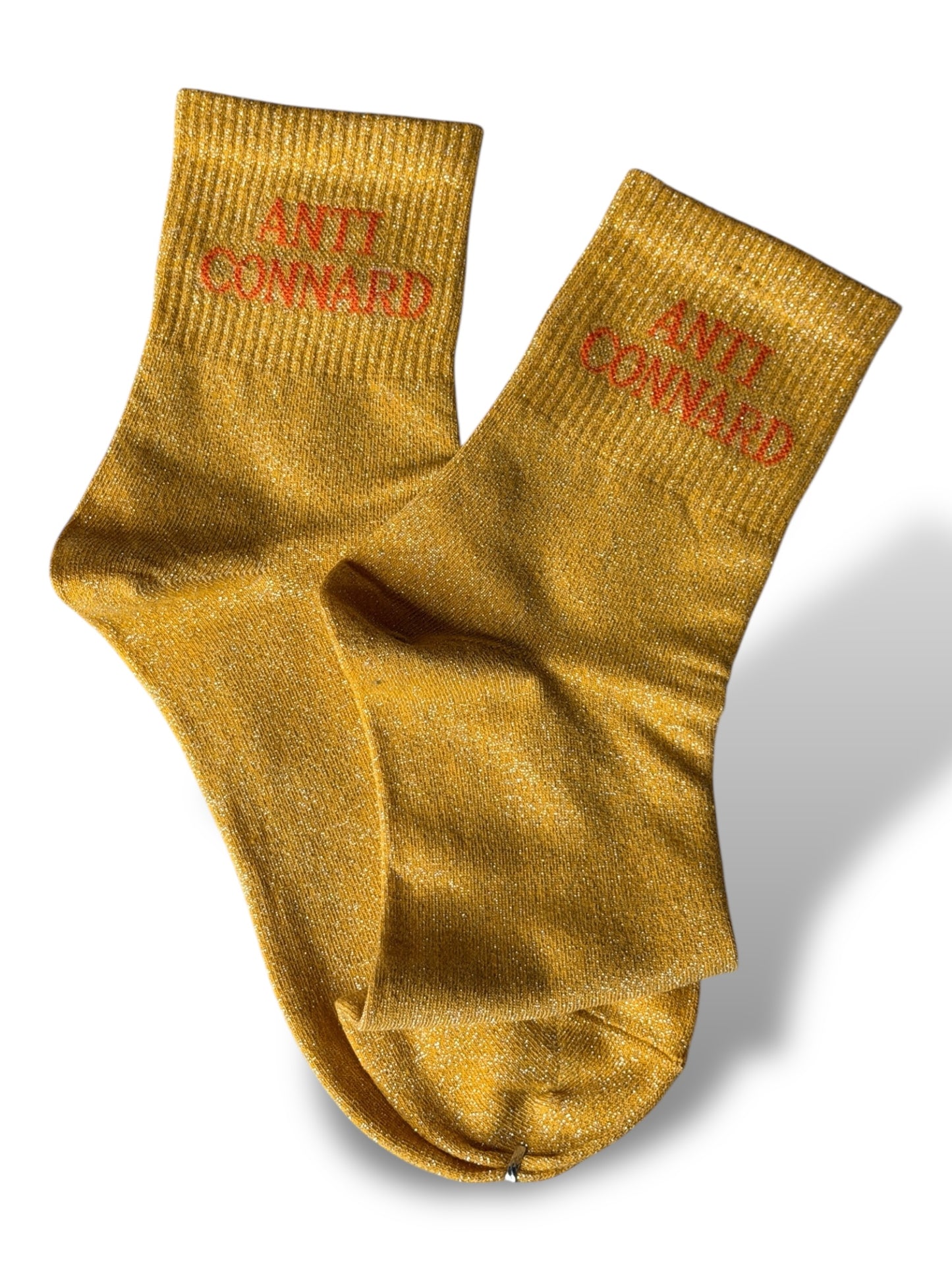 CHAUSSETTES SCINTILLANTES ANTI CONNARD ABRICOT