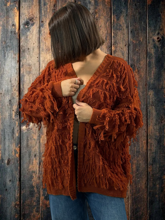 SANDY - GILET ROUX JUSQU'A LA TAILLE 48