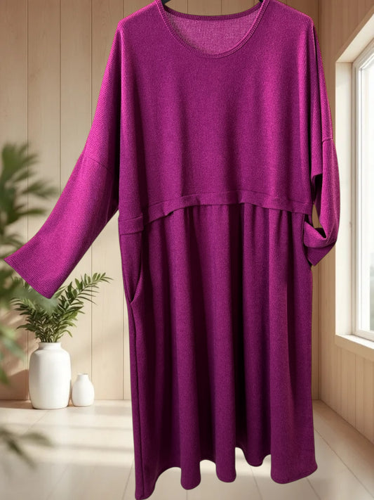 MADELINE - ROBE OVERSIZE CYCLAMEN JUSQU'A LA TAILLE 60
