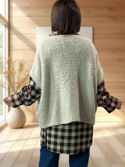 MARA - GILET BLANC CASSE SANS MANCHES JUSQU'A LA TAILLE 56