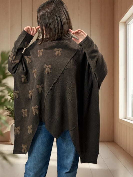 ANTONINO - PULL CHOCO OVERSIZE EN MAILLE JUSQU'A LA TAILLE 58