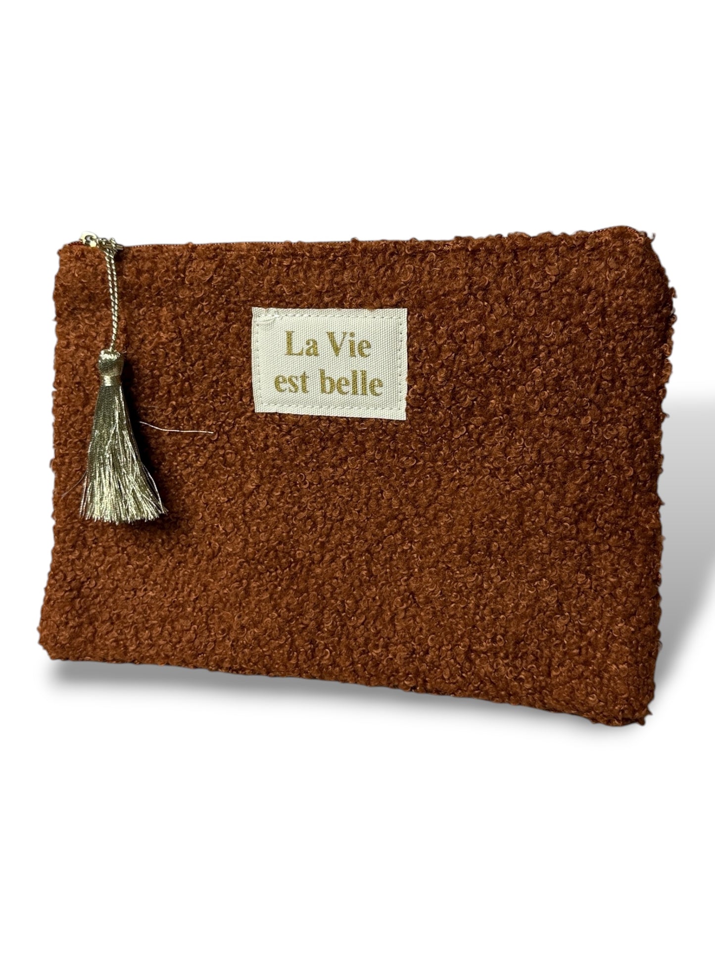 POCHETTE LA VIE EST BELLE TERRACOTTA