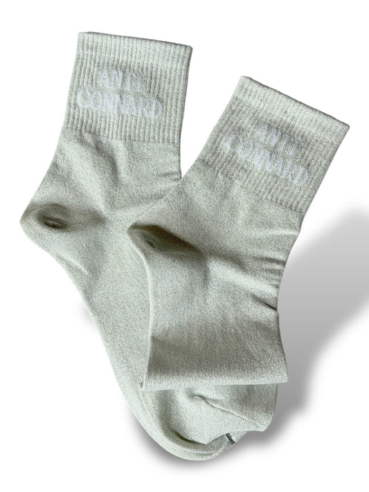 CHAUSSETTES SCINTILLANTES ANTI CONNARD BLANC ARGENT