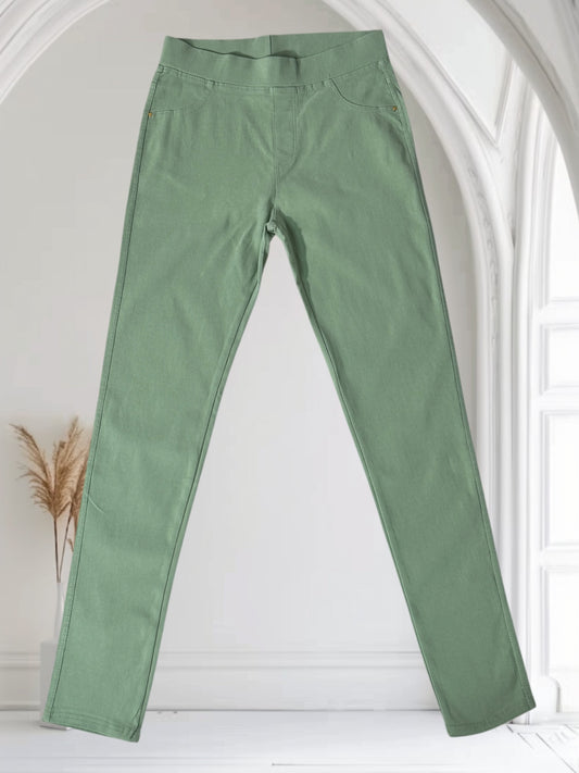 SACHA - JEGGING CHRISTY VERT AMANDE T42