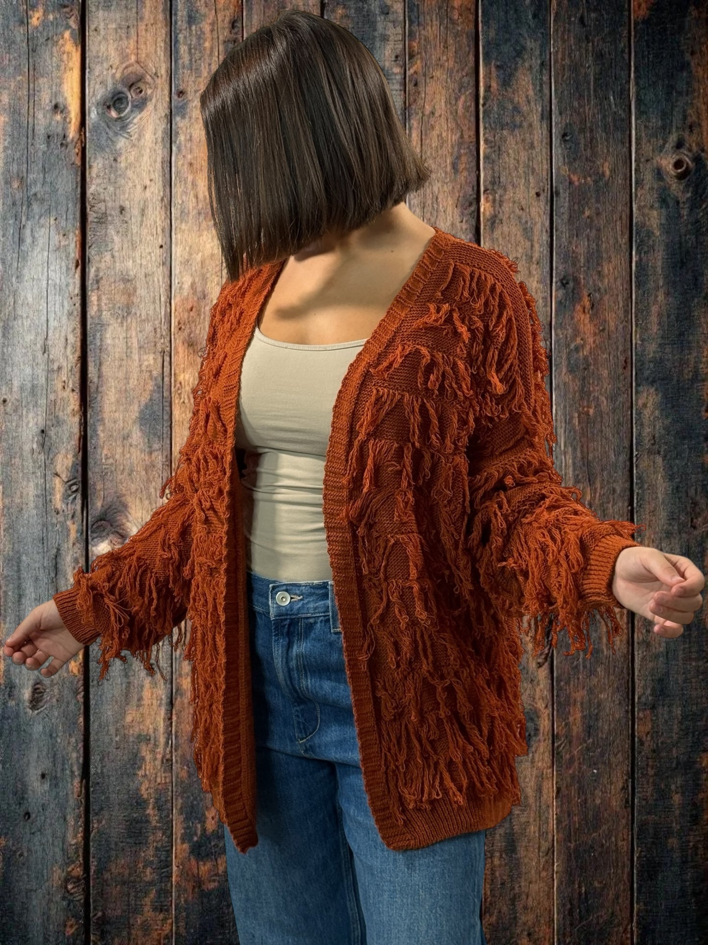 SANDY - GILET ROUX JUSQU'A LA TAILLE 48