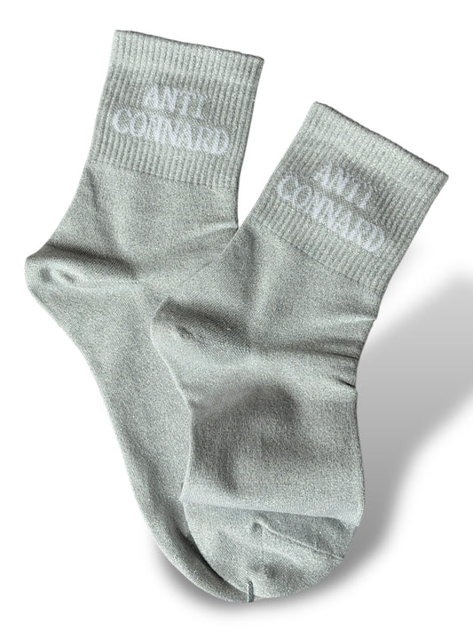 CHAUSSETTES SCINTILLANTES ANTI CONNARD GRIS ARGENT