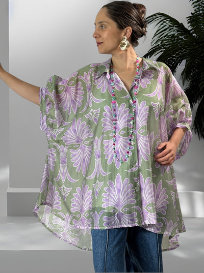 HILLARY - TUNIQUE OVERSIZE EN LYOCELL JUSQU'A LA TAILLE 60
