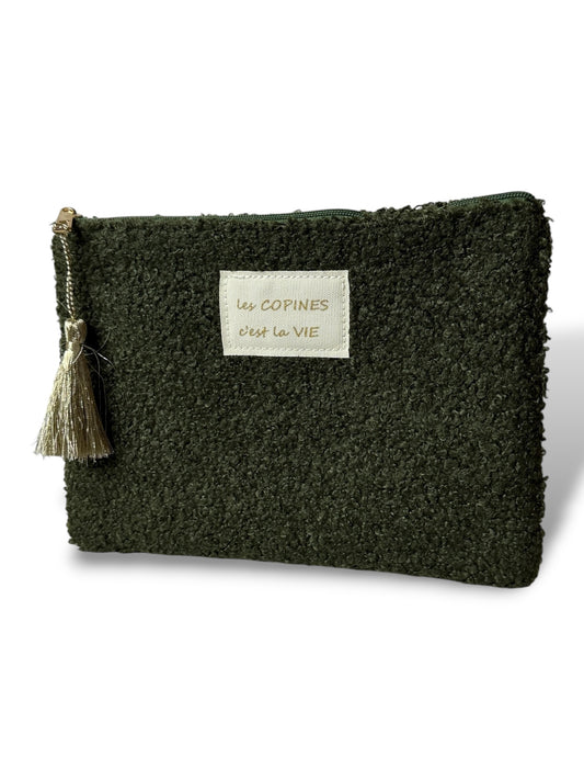 POCHETTE LES COPINES C'EST LA VIE KAKI