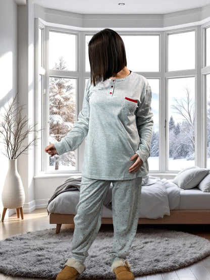 MYLENE - PYJAMA GRIS CHAUD 48/50