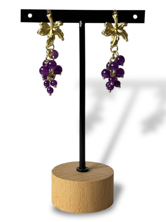 LUBERON - BOUCLES D'OREILLES RAISIN