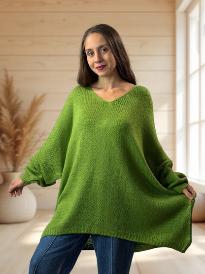 RAPHAEL - PULL VERT JUSQU'A LA TAILLE 54/56