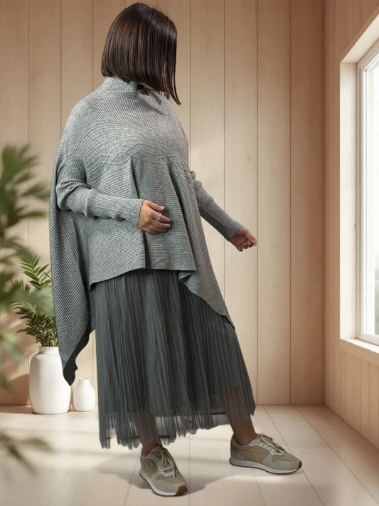 DONNA- ENSEMBLE GRIS 2 PIECES JUSQU'A LA TAILLE 44