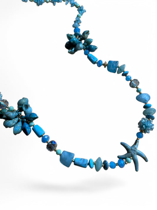 SEVILLE - SAUTOIR BOHEME TURQUOISE