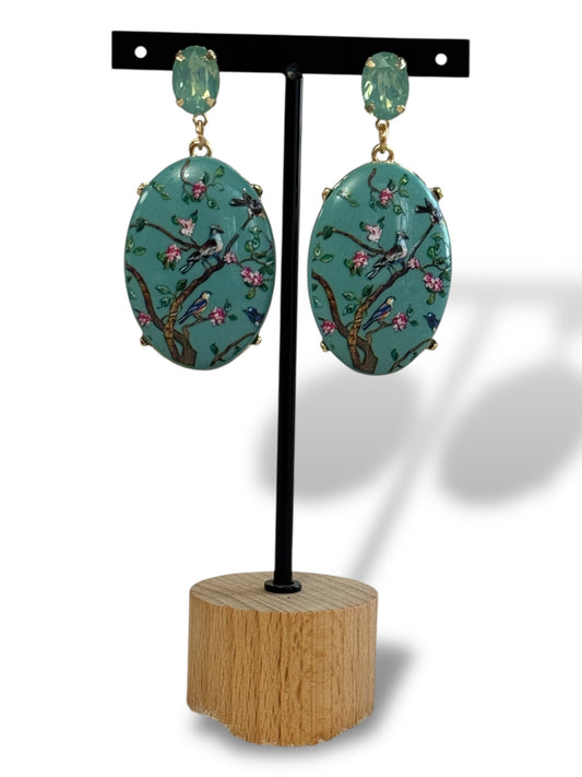 OISEAUX - BOUCLES D'OREILLES BOHEME