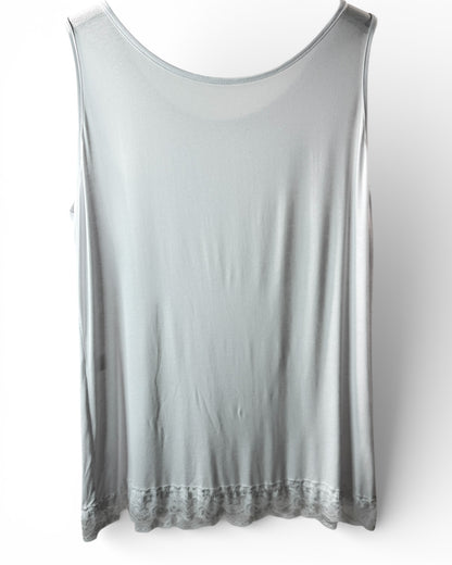 ALICE - TOP BLANC EN VISCOSE TAILLE 44/46 A 52/54