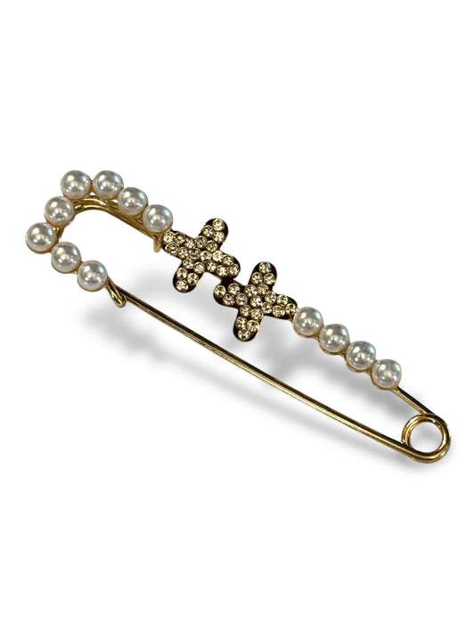 SOPHIE - EPINGLE AVEC STRASS ET PERLE