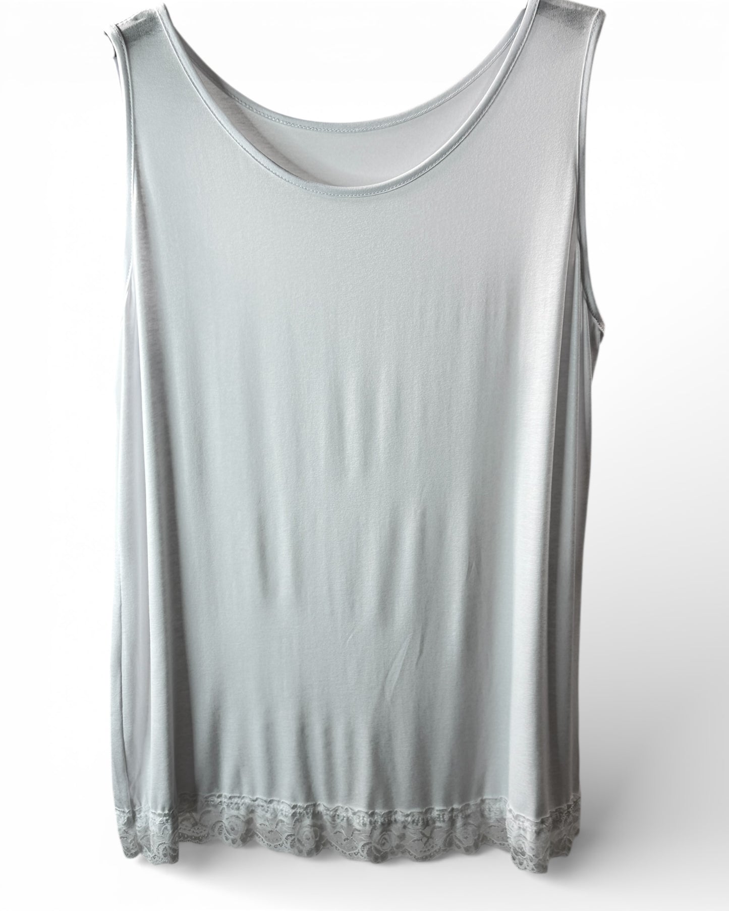 ALICE - TOP BLANC EN VISCOSE TAILLE 44/46 A 52/54
