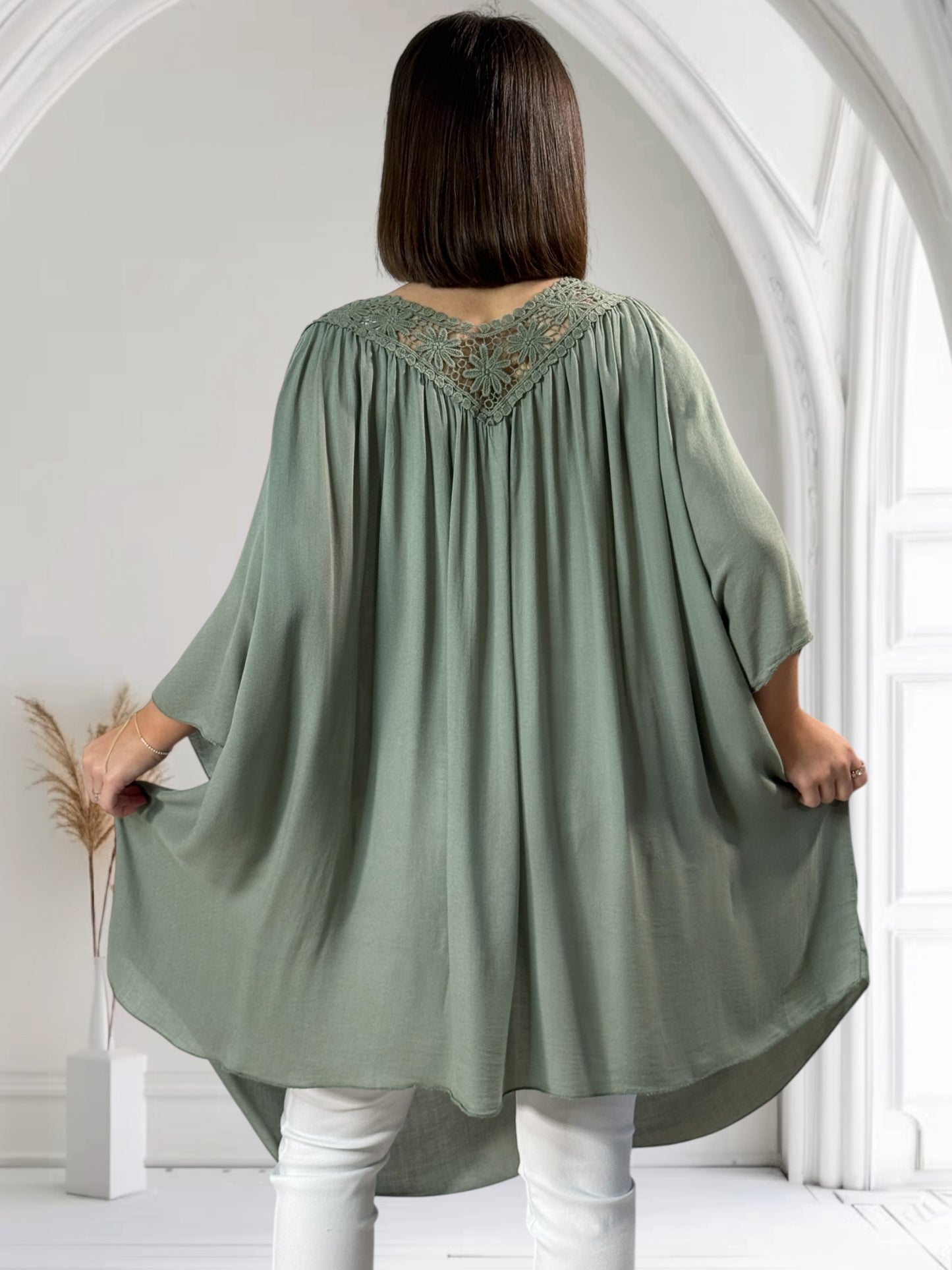 LOLITA - TUNIQUE OVERSIZE KAKI JUSQU'A LA TAILLE 58