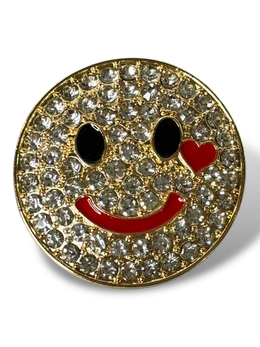 LUNE - BROCHE AVEC STRASS