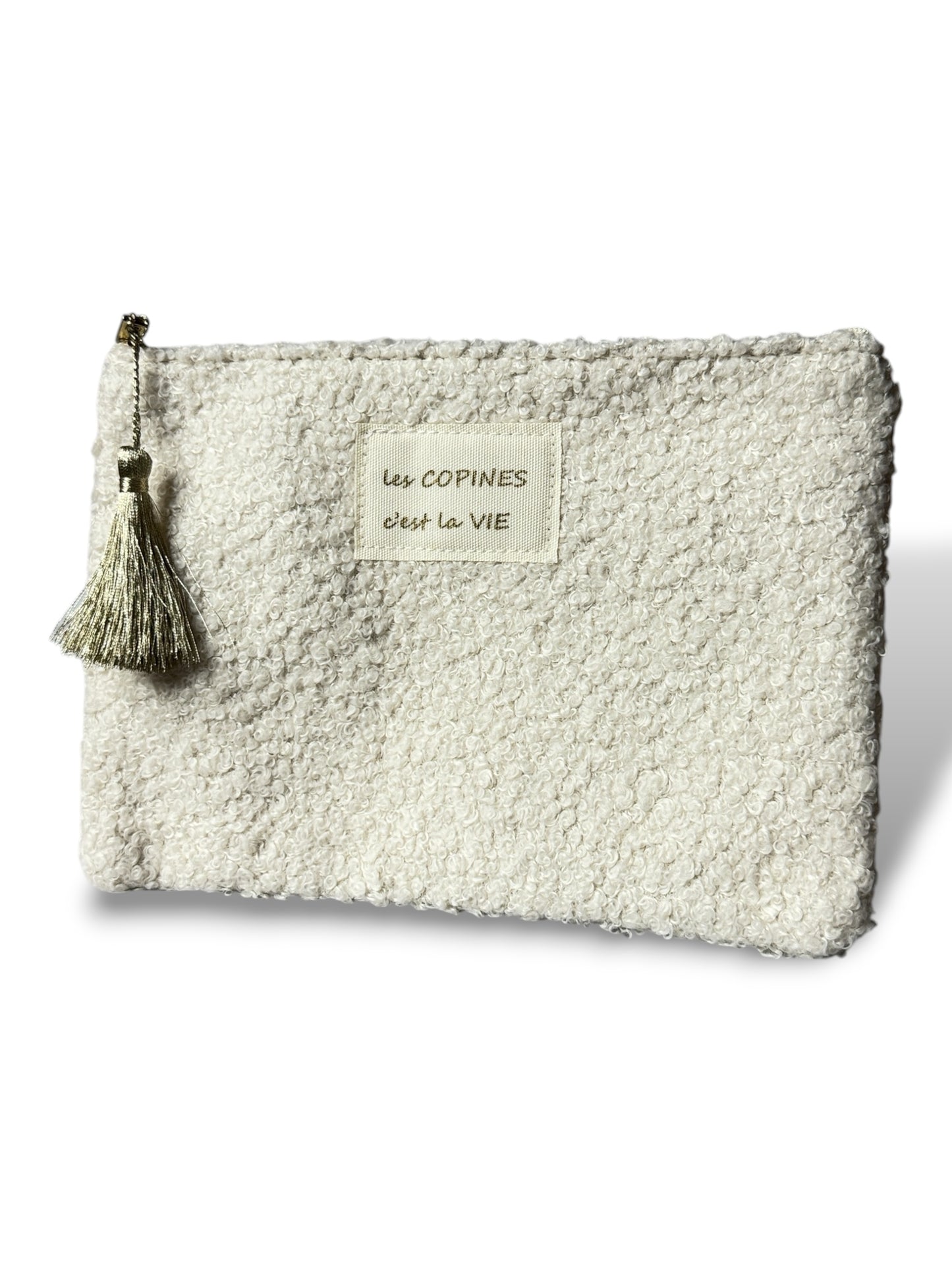 POCHETTE LES COPINES C'EST LA VIE BLANC CASSE