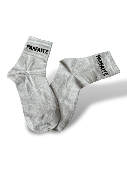 CHAUSSETTES SCINTILLANTES PARFAITE ARGENT