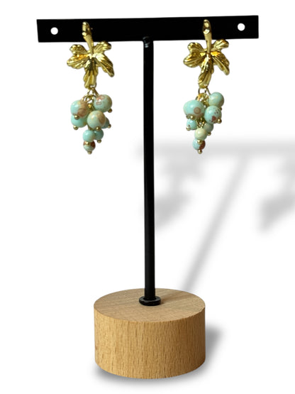 LUBERON - BOUCLES D'OREILLES RAISIN