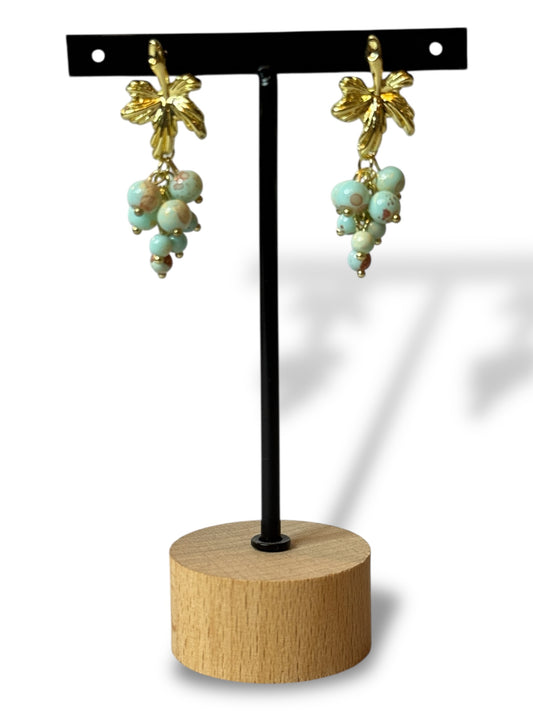 LUBERON - BOUCLES D'OREILLES RAISIN
