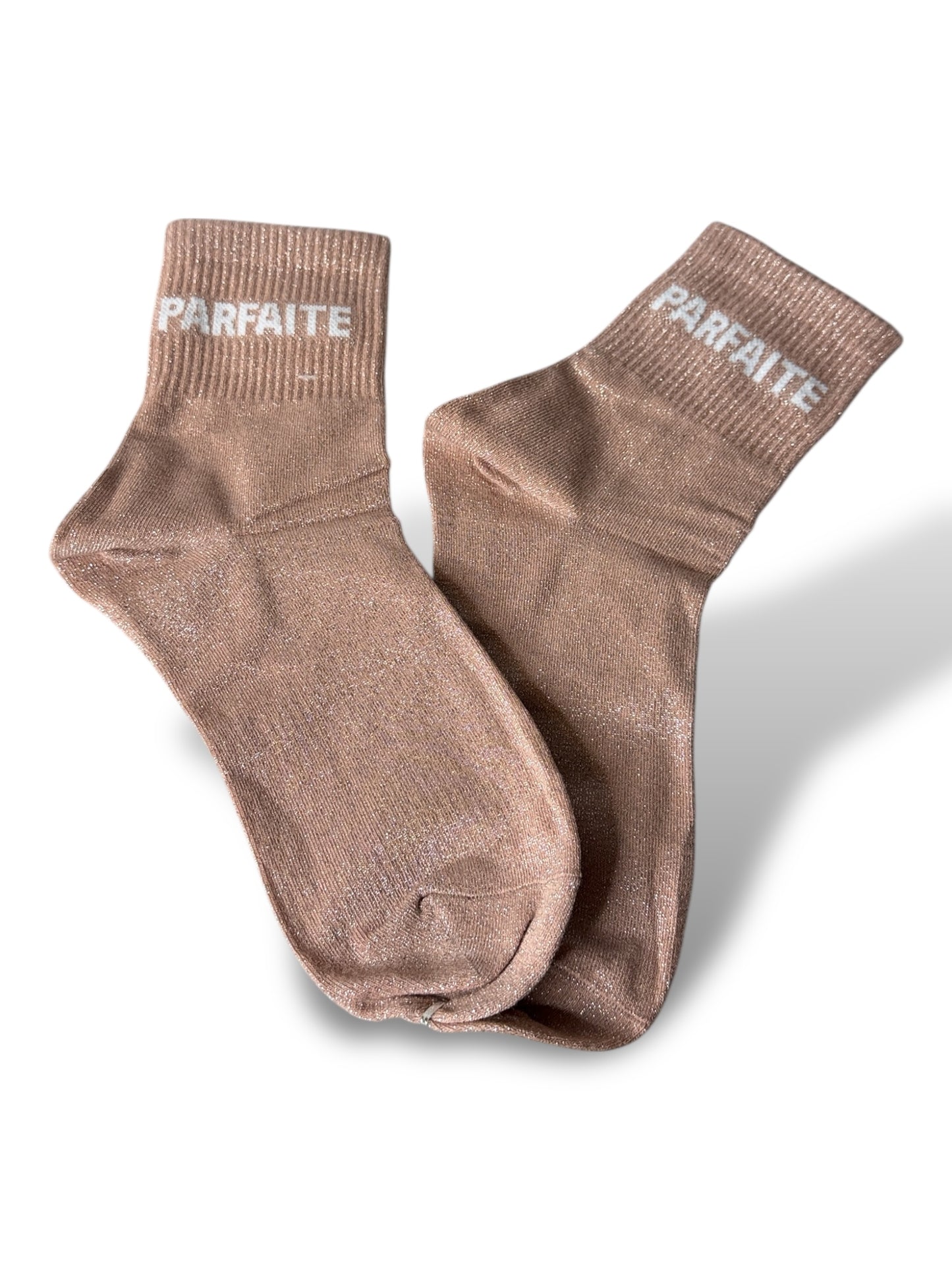 CHAUSSETTES SCINTILLANTES PARFAITE ROSE