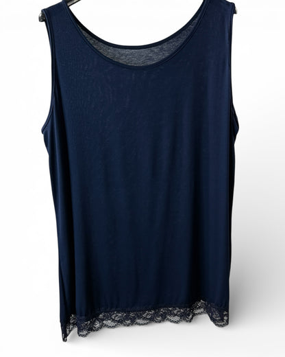 ALICE - TOP MARINE EN VISCOSE TAILLE 44/46 A 52/54