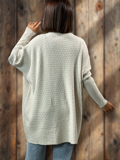 JOE - PULL BEIGE 2 POCHES JUSQU'A LA TAILLE 54