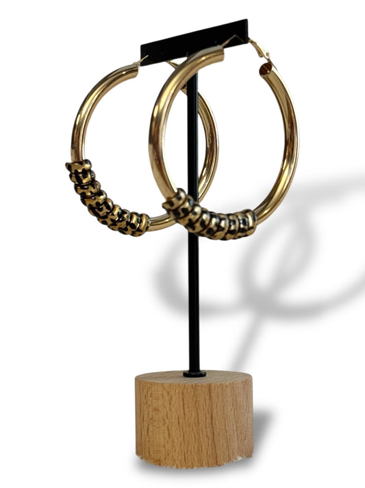 KARINA - BOUCLES D'OREILLES CREOLES