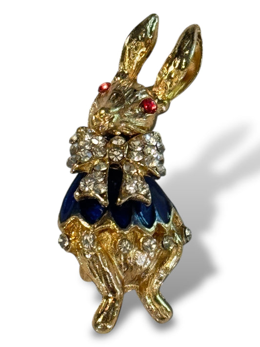 LAPIN - BROCHE AVEC STRASS