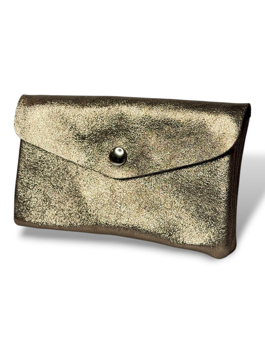 CHARLY PORTE MONNAIE EN CUIR BRONZE