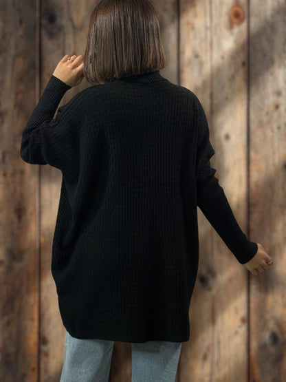 JOE - PULL NOIR 2 POCHES JUSQU'A LA TAILLE 54
