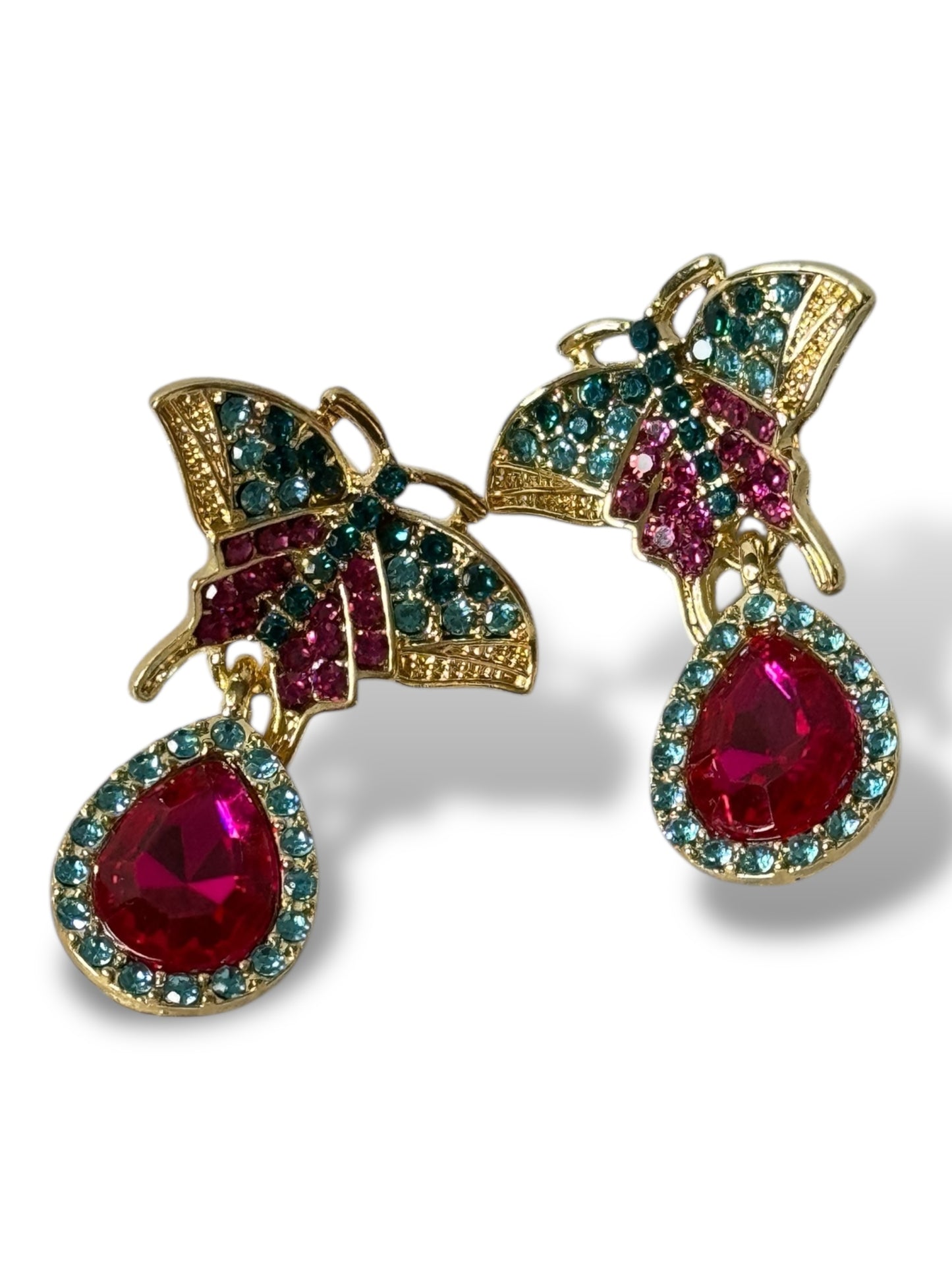 MARINA - BOUCLES D'OREILLES TENDANCE AVEC STRASS