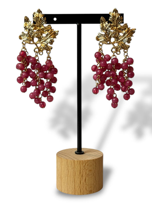 SEGURET - BOUCLES D'OREILLES RAISIN