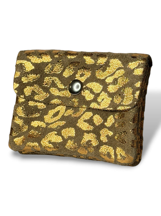 CYRIL PORTE MONNAIE LEOPARD EN CUIR