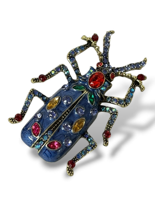 HANNETON - GRANDE BROCHE AVEC STRASS
