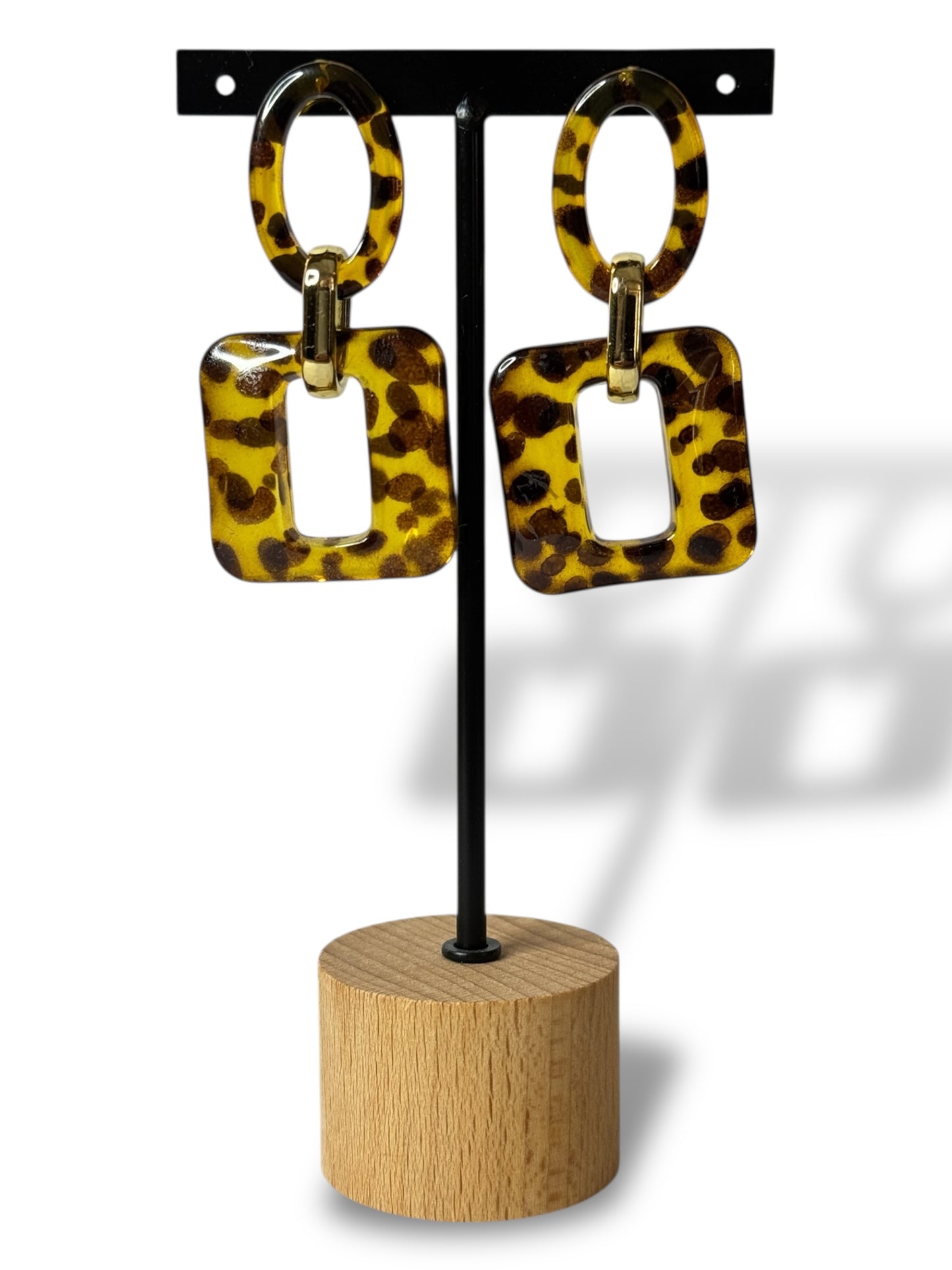 ZANZIBAR - BOUCLES D'OREILLES LEOPARD