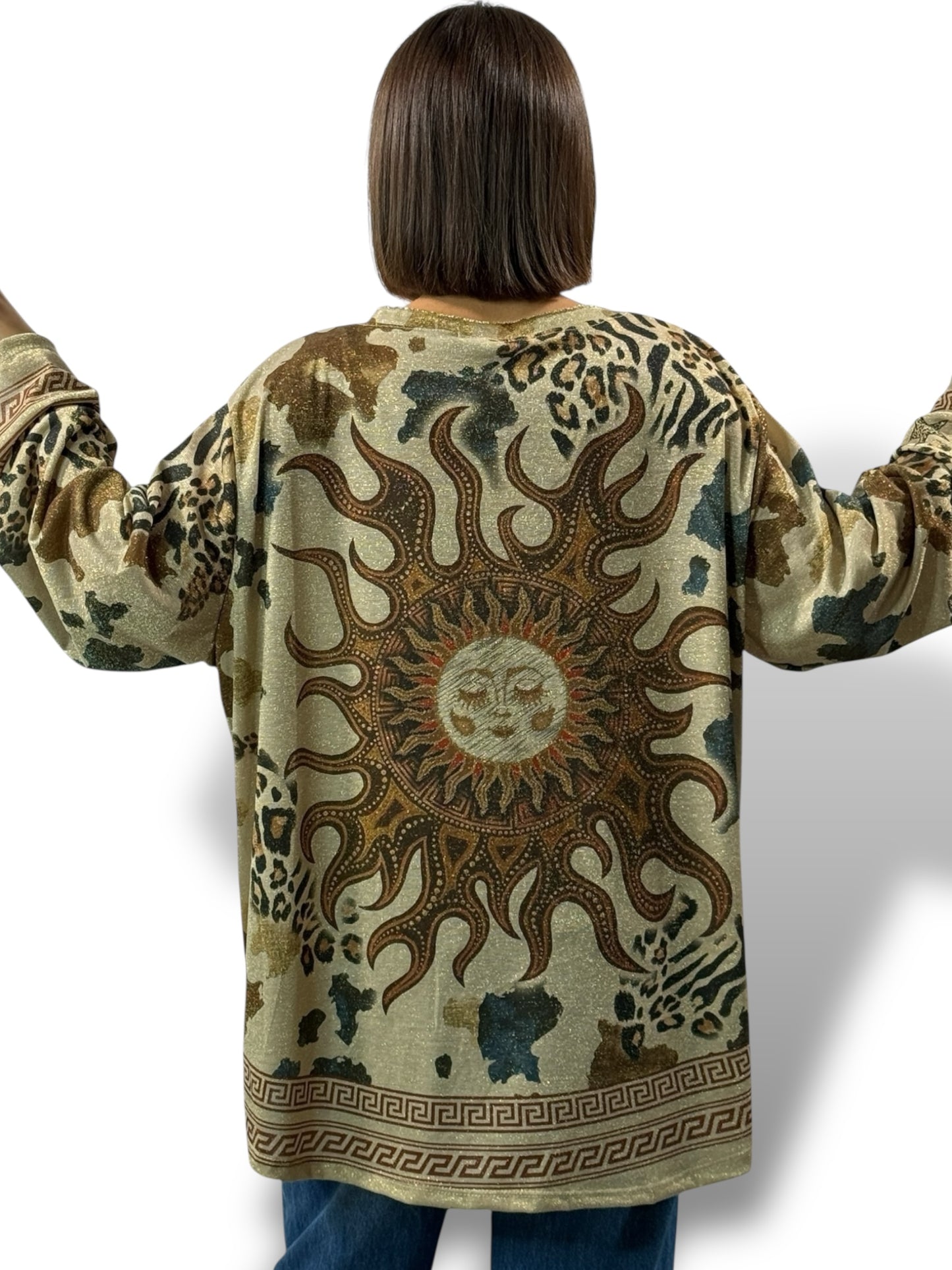 MARYLIN - TOP OVERSIZE FLUIDE SCINTILLANT JUSQU'A LA TAILLE 54