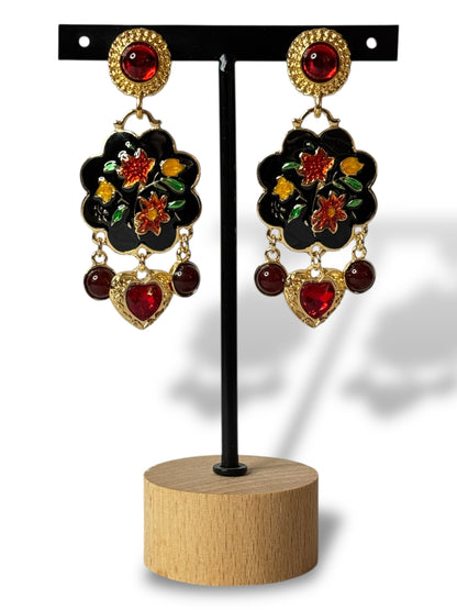 ANTIQUE - BOUCLES D'OREILLES TENDANCE