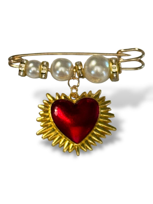 LOVELY - EPINGLE AVEC STRASS COEUR