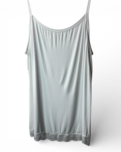 ZOE - TOP BLANC EN VISCOSE TAILLE 44/46 A 52/54