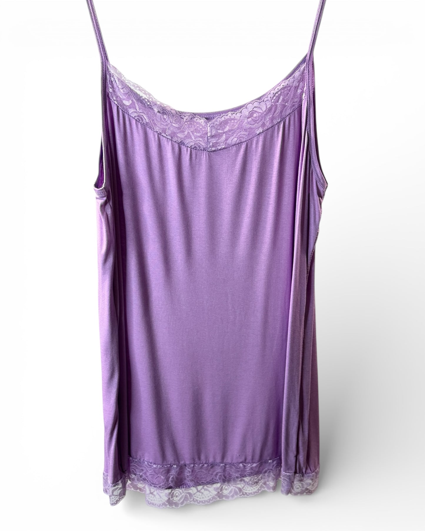 ZOE - TOP LILAS EN VISCOSE TAILLE 44/46 A 52/54