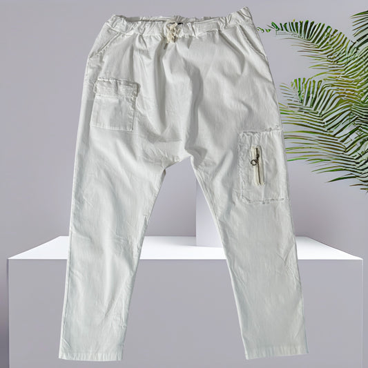 NIKOS - PANTA JOGG BLANC TAILLE 48/50 A 56/58