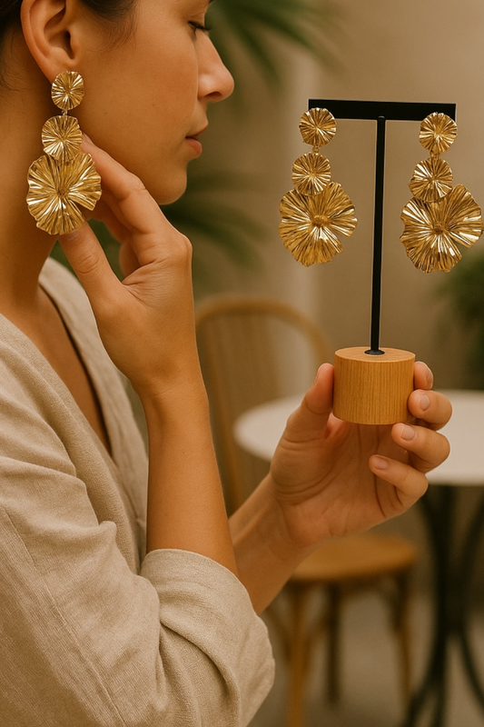 ROMANA - BOUCLES D'OREILLES DORE